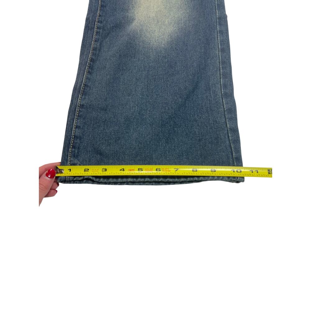 Vintage Style Wide Leg Jeans Size S Light Wash Y2K Baggy 90s Style - Picture 7 of 7
